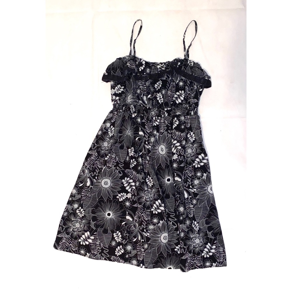 Black and White flower sundress